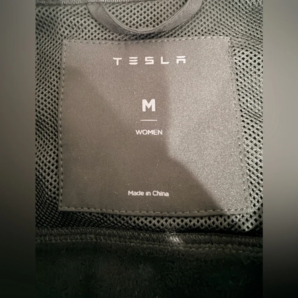 Tesla Black Women's Softshell Employee Corporate Full Zip Jacket Size M